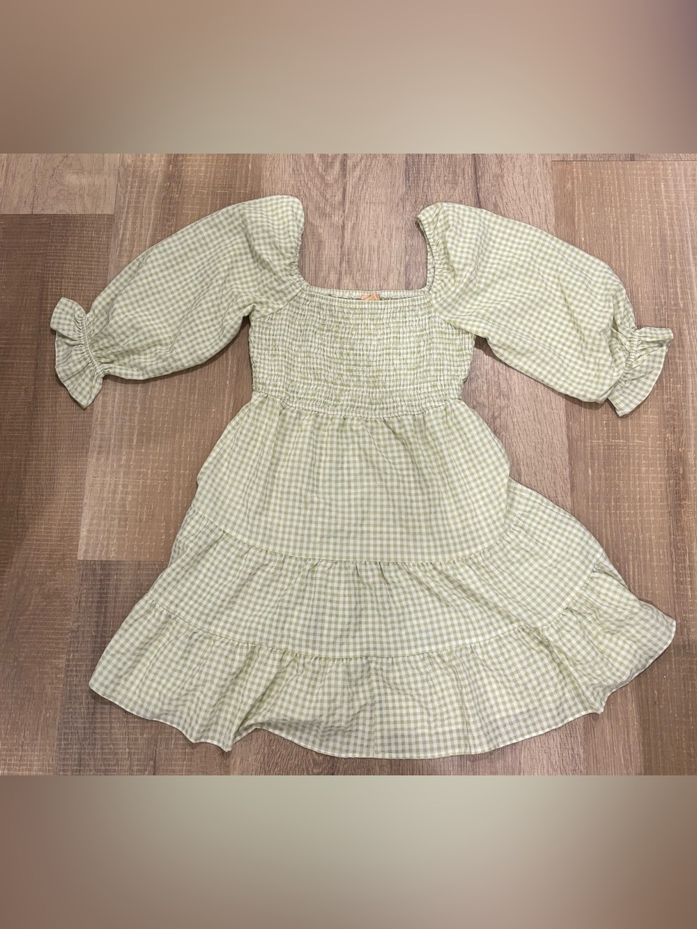 Light Green Gingham Sundress